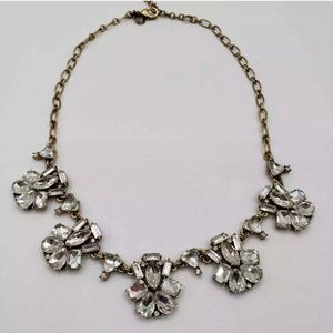J. Crew Jeweled Statment Necklace in Antique Gold Women's Fashion Jewelry